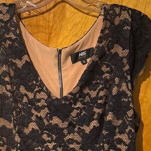 ABS black and nude lace dress
